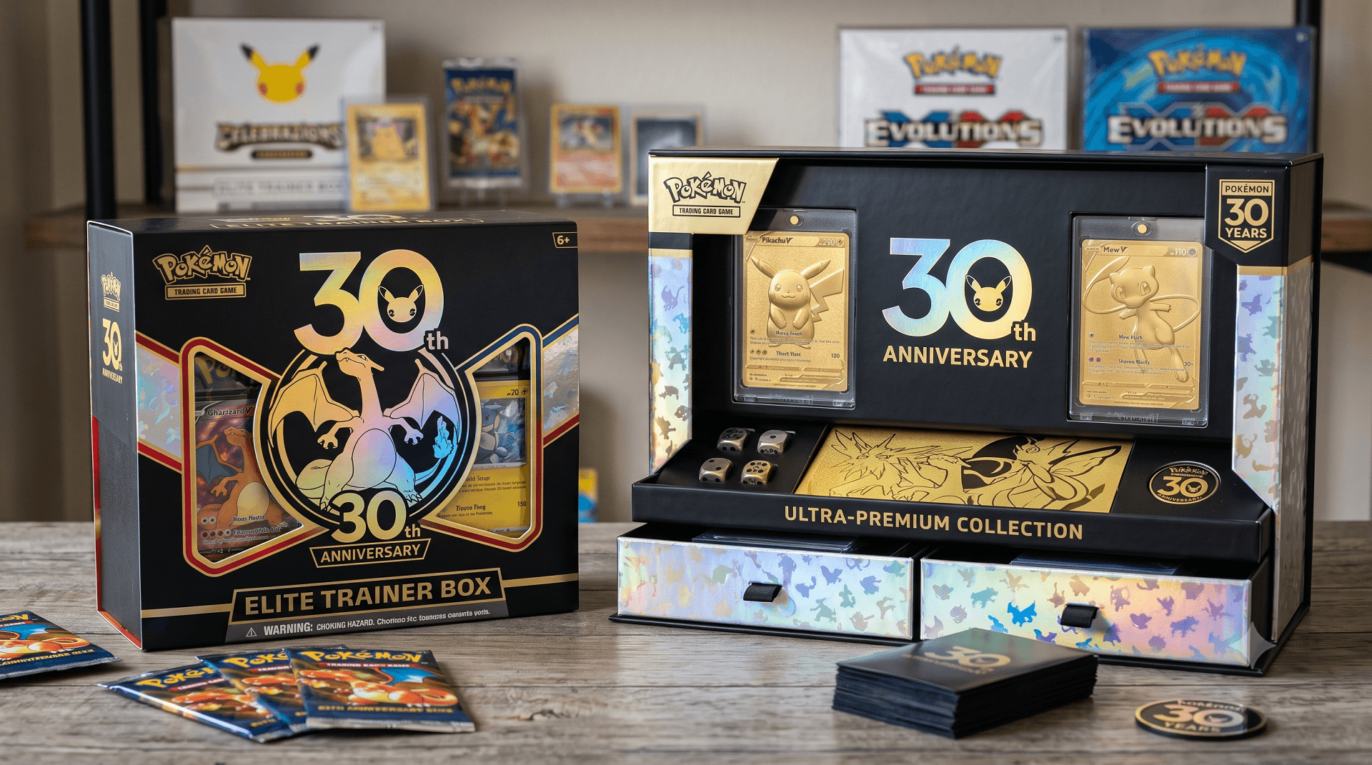 Svelati Design e Carte Promo di ETB e UPC Pokémon del 30° Anniversario: Tutto Quello che Devi Sapere!