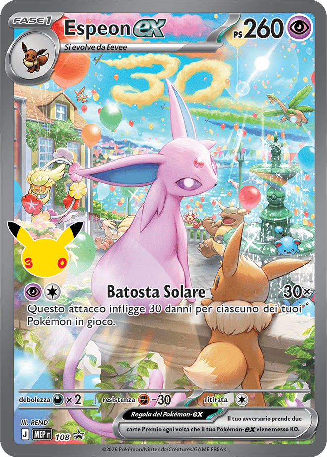 Espeon MEP 108 UPC promo card
