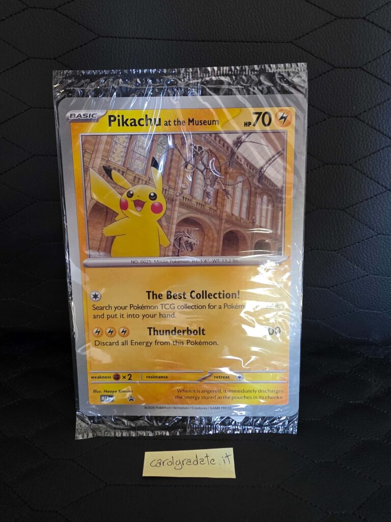 Pikachu at the Museum Jumbo card